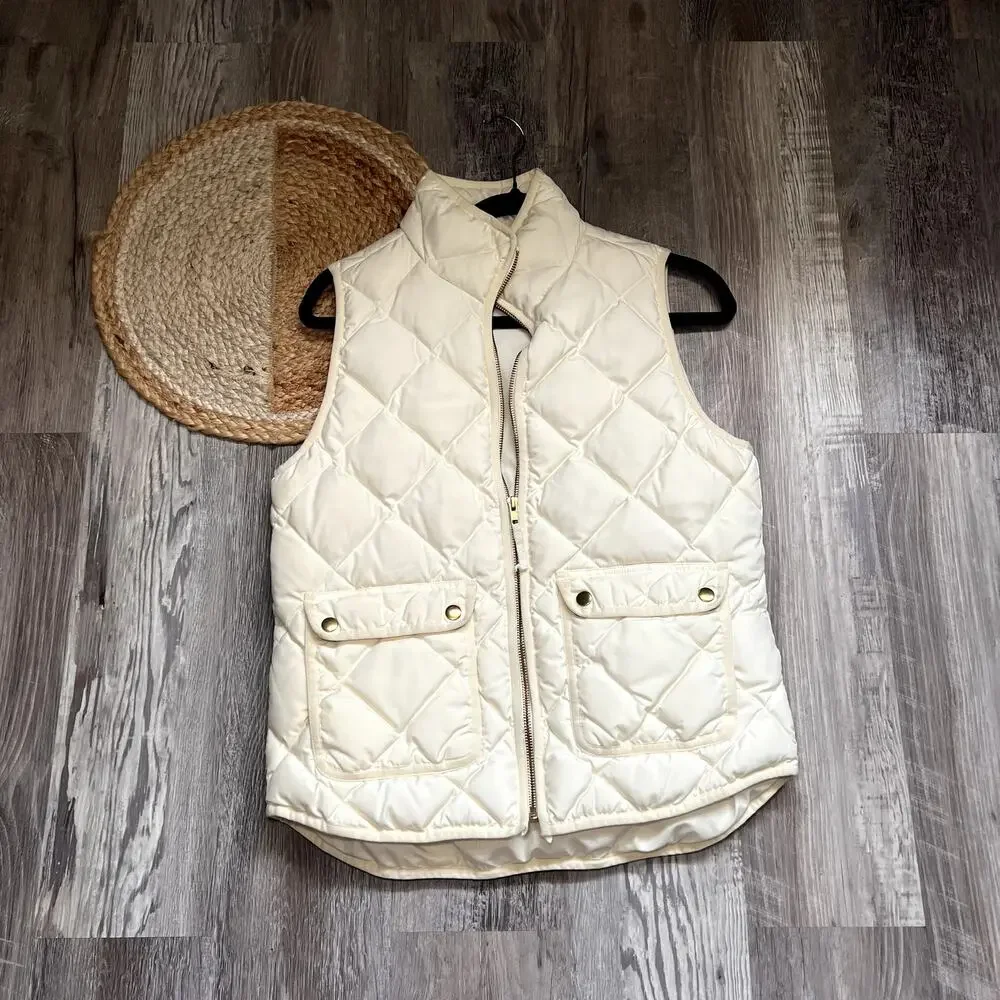 J. CREW Excursion Quilted Down Womens Vest